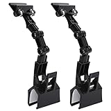 Dokumentenhalter, verstellbar, zum Tippen, flexibler Dokumentenhalter, faltbar, Papierkopierhalter, Clip, drehbar, handlich, Künstlerbedarf, Halter für Computermonitor, Leinen-Klemme, 2 Stück