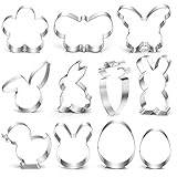 Osterhasen Ausstecher,Ausstechformen Ostern,11 Stück Ausstechform Osterhase,Osterplätzchen Ausstecher,Keksausstecher Ostern,Hasen Ausstecher, Osterkekse Plätzchenausstecher für Backen Kindern