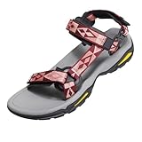 OutPro Damen Sport-& Outdoor Sommerschuhe Flach Atmungsaktiv Trekking-& Wandersandalen, Sport-Sandalen mit Fußgewölbeunterstützung, Strand, Reisen, sportlich