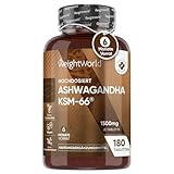 Ashwagandha KSM-66 6 Monate Vorrat - 180 Stück WeightWorld