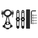 AJUNJIIL Fahrradflaschenhalterhalter, für Giyo Gy-415, Doppelter Wasserflaschenadapter, Lenker- oder Sattelstützenmontagekonverter, universelles Fahrradzubehör