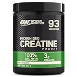 Optimum Nutrition mikronisiertes Kreatin-Pulver, 100% reines Kreatin-Monohydrat-Pulver, ohne Geschmack, 93 Portionen, 317 g