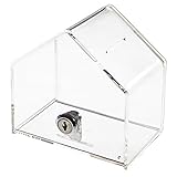 HMF 46911 Spendenbox, Aktionsbox, Spendenhaus, Acryl, 13,8 x 12,5 x 9,0 cm