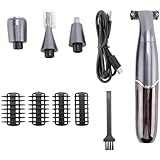 Desikixudy 4-in-1-Rasierer für Intimzonen, Damenrasierer, Bikinizone, empfindliche Rasierer, Haarschneider, Gesichtsbartschneider, B