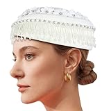 Laikoutd Stewardess Strasssteine ​​Blume Halloween Kostüm Für Teenager Für Air Stewardess Party Kostüm Cosplay Dress Up Baskenmütze