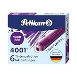 Pelikan Standard-Tintenpatronen 4001 Tinte Violett, 6 Stück