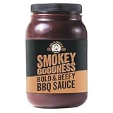 Smokey Goodness BBQ Sauce – Bold Beefy Premium Barbecue Sauce mit Chili, Kaffee & Kakao – Kräftiger Geschmack für Rindfleisch, Steaks & Burger – Perfekt für BBQ Fans & vielseitig einsetzbar (500ml)
