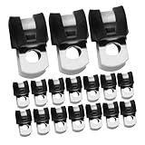 Cabilock 20 Stück Teiliges Edelstahl Kabelschellen mit Gummipuffer Rohr Drahtklemmen Installieren Schraubbar zur Befestigung von Elektrokabeln und Schläuchen