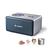 AAOBOSI 2,1L Eismaschine mit 4 Modi,3 in 1 Speiseeisbereiter,kein Vorgefrieren mit eingebautem Kompressor,Frozen Yogurt,Eismaschine für zu Hause,Digitalanzeige,Timer,Edelstahl