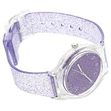 FRCOLOR Armbanduhr Silikon Transparente Glitzer Uhr für Jungen Kreative Designs Langlebig Sicher für Jahren