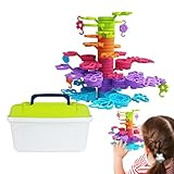 Stapelwürfel - Bauklötze Bausteine - STEM Aktivitäten Für Kinder Mädchen Ab 3 Jahre | Kindergarten Vorschule Geburtstag Weihnachten Geschenk