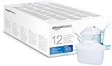 Amazon Basics Wasserfilterkartuschen, 12 Stück, passend für alle BRITA Systeme inkl. PerfectFit & Amazon Basics Systeme