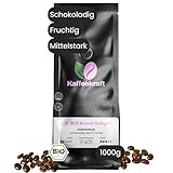 Bio Kaffee ganze Bohnen (1kg, entkoffeiniert) - 1,5° Bio Decaf Delight (säurearm, mittelstark, Arabica, ohne Koffein) - Koffeinfreier Specialty Coffee - 1000g Kaffeebohnen geeignet für Espresso