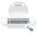 Babyruf BS 50 Heizstrahler Baby | 600 Watt | Wickeltisch Heizstrahler | Abschaltautomatik | Baby Wärmelampe | Wickeltischstrahler | Wärmelampe Baby | Wärmestrahler Baby | Einfache Wandmontage | Weiß