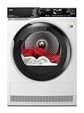 AEG WiFi Wärmepumpentrockner 8 kg, Serie 9000 AbsoluteCarePlus: Daunentrocknung, Punktgenaue Trocknung mit 3D-Scan Restfeuchteermittlung, A+++, Energiesparend, Trommelbeleuchtung, TR9W75680