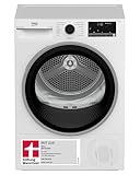 Beko B3T4224SD Wärmepumpentrockner, Wäschetrockner, 8 kg, allergikergeeignet, Hygiene Trocknen & Hygiene Auffrischen, SteamCure Dampffunktion, 15 Programme, Express, Weiß