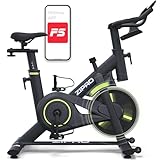 ZIPRO Heimtrainer Fahrrad Hometrainer Ergometer Spinning Bike Indoor Exercise für Zuhause Cardio Fitnessgerät Stationary 120 kg Belastbar mit App Zimmerfahrrad Fahrradtrainer Bildschirm – MODO