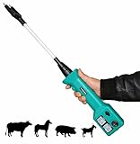 Viehtreiber Elektro, Elektrischer Tierbetäubungsstab, Viehtreiber Wiederaufladbarer Wasserdichter Elektrischer Viehtreiber Für Kuh Schwein Rinder Ziegen Elektrischer Hot Stick 88cm