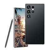 G24 Ultra entsperrtes Smartphone, 8 GB + 256 GB, 5 G Dual-SIM-Android-Handy mit Stift, 7000 mAh Akku, 7,3 'HD-Display, Gesichtserkennung, Fingerabdrucksperre, GPS - Schwarz