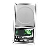 TOPPERFUN 1000G Schmuckwaage Präzisionswaage für Schmuck Nachlade und Medizinische Materialien Kompakt mit Klappdeckel zu Kalibrieren Taschenwaage