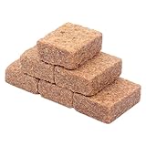 VILLCASE 50 Stück Camping Brennblöcke Leichte Tragbare Verbrennungsstützblöcke Einfache Handhabung Sicherer Wachsbrennstoff für Outdoor Grillen und Lagerfeuer