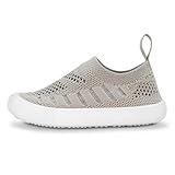 Jan & Jul Leichte Sommer-Schuhe in Strick-Optik für Kinder (Treibholz, EU Size 24)