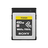 Sony CEB-G480T Compact Flash Express Tough Speicherkarte mit 480GB, Schreiben mit 1750 MB/s, perfekt für RAW-Aufnahmen & 4k Videos mit hoher Bitrate