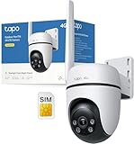 Tapo C501GW 360° Überwachungskamera mit SIM-Karte, kein WLAN erforderlich, Starlight farbige Nachtsicht, kostenlose AI-Erkennung, DC/PoE-Stromversorgung, 1080P, IP66, lokaler und Cloud-Speicher