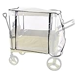 Regenschutz für Kinderwagen, winddicht, 93,1 x 52 x 73,1 cm, faltbare Wetterschutzabdeckungen, einfache Installation, ideal für Reisen, Strand, Outdoor-Aktivitäten