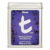 Dilmah – Single Estate Darjeeling – Lose Teeblätter – Schwarzer Tee aus Darjeeling – Handgepflückt auf 2.100 m Höhe – Elegant & Muskatartig (100 g)