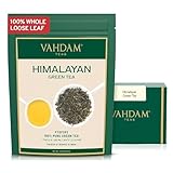 VAHDAM, Himalaya-Grüntee (100 g) 100% reiner Grüntee aus dem Himalaya | Glutenfrei | Direkt von der Quelle in Indien | Heißen/Eistee aufbrühen