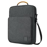 Dadanism 9-11 Zoll Tablet Tasche mit Schultergurt & Griff für iPad (A16) 11', iPad 10. Gen/Air 5 4 10,9', i-Pad Air/Pro 11', i-Pad 9/8/7. Gen 10,2', Galaxy Tab A9+ 11'/S10 Lite 10,9', Space Grau