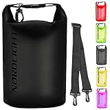 Dry Bag 10L Wasserdichter Beutel - (Schwarz) Packsack Und Strandsafe Dokumententasche Für, Strand, Kanu, Stand Up Paddling, Tauchen