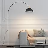 Bogenstehlampe, 180 cm, goldfarben, höhenverstellbar, mit hängendem Metallschirm, ideal für das Lesen im Bogenbereich, Sofa, Esszimmer oder Klassenzimmer.