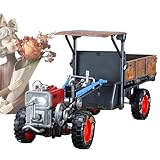 ycezw Bauernhof-Traktor-Spielzeug – Nachbildungsfahrzeug aus Metall, Vintage Farming Car | Guss-LKW im landwirtschaftlichen Maßstab für Kinder.
