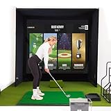 GolfBays SIMBOX Golfsimulator-Gehäuse – Premium-Golf für Zuhause, einfache Einrichtung, Verschiedene Größen, Stoff mit langlebigem Rahmen und Aufprallbildschirm (W 9'10 x H 9'10 x D 9'10)