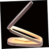 Toddmomy Faltbare LED Schreibtischlampe USB Wiederaufladbar Verstellbar Tischleuchte Nachttischlampe für Schlafzimmer Lesen Arbeiten Flexibel Tragbar