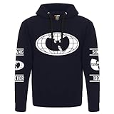 Wu-Tang Clan Globe-Kapuzenpullover, Marineblau, Large