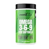 #HIRO.LAB Omega 3-6-9 - 120 Gel-Kapseln - Fettsäuren - DHA und EPA - Fischöl, Leinöl und Sonnenblumenöl (Sonnenblumensamen)