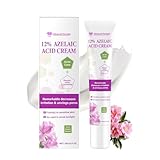 Azelainsäure Creme 12%, Pickel Creme Azelaic Acid Reduziert Akneflecken & Pickel, Azelainsäure Creme Verbessert den Matten Teint, Akne Creme für Gesichtspflege, Anti Pickel Creme für Unreine Haut