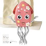 Knowlife Tintenfisch Spielzeug - Krabbelnder Tanzender Tintenfisch,Wackelnder Roboter Interaktives Lernspiel Mit Licht Und Musik Für Kinder Bis 6 Jahre Geburtstag Kindergarten Zuhause Mädchen