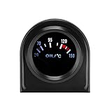 KIMISS Autoöltemperaturanzeige, 2 Zoll 52 mm 12V DC LED Licht Auto Zeiger Öltemperaturanzeige 50-150 ℃