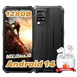 Blackview BV4800Pro Android 14 Outdoor Handy, 12GB+128GB/2TB TF, Corning Gorilla 6.56' HD+, Outdoor Smartphone, IP69K Buastellenhandy,16MP+8MP, NFC/OTG/GPS/Fingerabdruck
