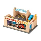 Melissa & Doug 19271 Service Station Parking Garage (Vehicles, Functional Elevator, Easy to Carry, 6 Pieces)