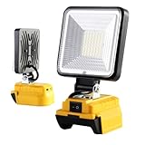 Akku Lampe für DeWalt 21V Akkus, 50W 4000Lm LED Arbeitsleuchte, Baustellen Lamp Tragbares mit Typ-C-und USB-Ladeanschluss (Ohne Akku）