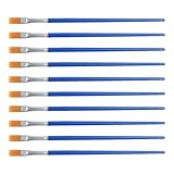 Woll-Nylon-Pinsel – Aquarell-Acryl-Pinsel, Nylon-Haar-Pinsel, Harzstab-Hakenstift, Flachpinsel, Malwerkzeug für Acrylharz, Gouache, Malerei, Zeichnen, Gestalten, Färben, Männer und Frauen