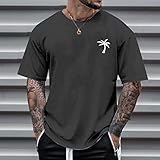 Hemd Herren Kurzarm Herren Sport Tank Top Mit Kapuze Muskelshirt Für Training Gym Fitness & Bodybuilding Hemden Kurzarm Funny Shirt T Shirt V Ausschnitt Slim Fit