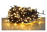 Spetebo LED Lichterkette warm weiß - 80 LED / 6 m - Weihnachts Deko Beleuchtung für den Innen- und Außenbereich