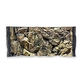 ZooPaul Aquarium Rückwand 3D 60x30 Terrarium Hintergrund Fels Stein Wurzel Struktur Amazonas NEU