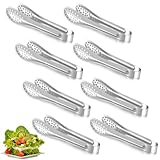 8St Edelstahl Servierzange Klein 6 Zoll Servierzange Buffet Edelstahl Kochzange Zange Küche Zange Küchenzangen Essen Kochzange Fleischzange Küchenzange Set Grillzange für Hochzeit Party Bar Buffet Bbq